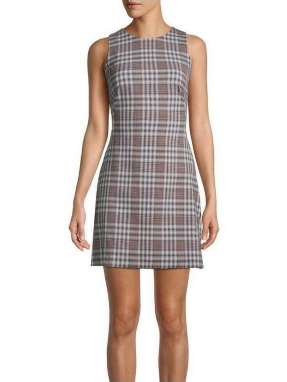 NEW! Theory Optical Plaid
Sleeveless Shift Dress sz 4